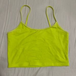 TNA Neon Green Crop Top